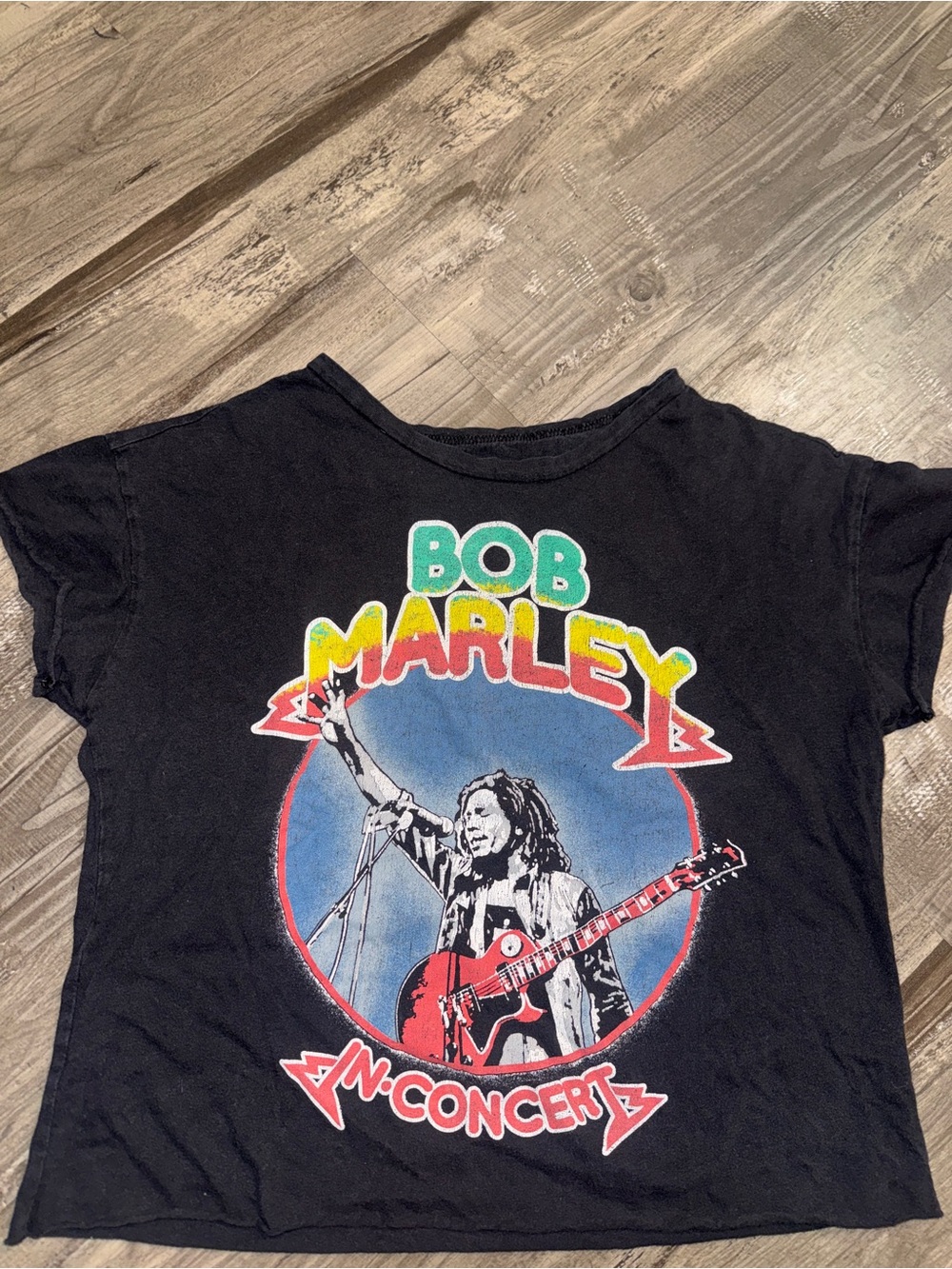 Vintage Bob Marley KBlack Graphic Tee - 'In Concert'